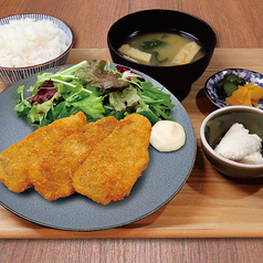 長崎県松浦　あじフライ定食　2枚