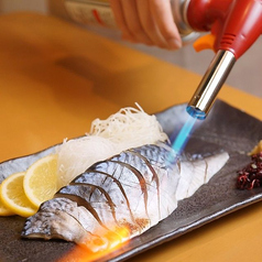 〆鯖一本炙り