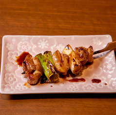 ●ねぎま (1本) 【Grilled chicken thigh with leek sauce or salt flavored】