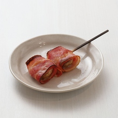 マッシュルームとゴルゴンゾーラのベーコン巻き