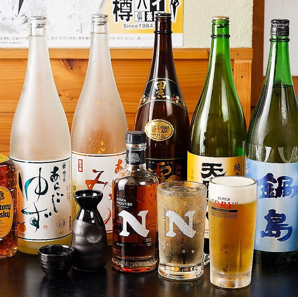 大型宴会でも急な宴会でも◎おいしいお酒を準備しております