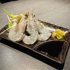 天使の海老のお刺身