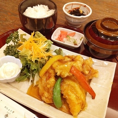 とり天甘酢あんかけ