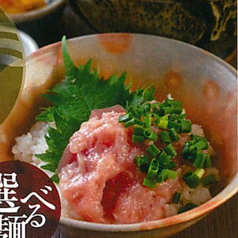選べる麺とミニまぐろのネギトロ丼セット