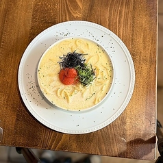 王道の明太子クリームスープスパゲッティ
