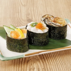 冬の軍艦3種盛り