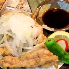 せせり唐揚げ玉葱ポン酢