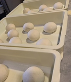 ピザ職人が生地から手作り♪