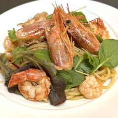 3種の海老の旨みたっぷりのスパゲッティ
