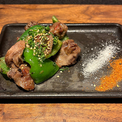 砂ずりの塩焼き