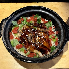 土鍋ごはん【炙り穴子、梅と三つ葉】
