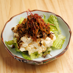 博多明太子と高菜のポテトサラダ