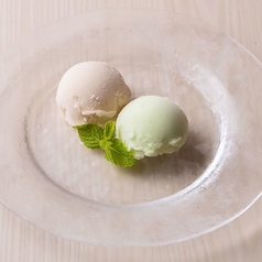 季節のシャーベット２種