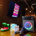 モニター、マイク他、カードゲームや和庭にパニック、ビンゴなど宴会を盛り上げるゲーム多数ご用意♪
