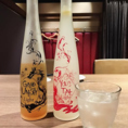 【人気の果実酒♪】左から吟醸梅酒らいととゆずたいむらいとです！どちらも京都の伏見で造られているお酒です♪さっぱりとした味わいなので夏にぴったりのお酒です♪