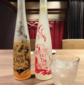 【人気の果実酒♪】左から吟醸梅酒らいととゆずたいむらいとです！どちらも京都の伏見で造られているお酒です♪さっぱりとした味わいなので夏にぴったりのお酒です♪