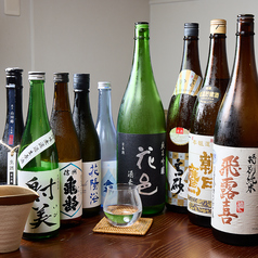 日本酒の取り揃え充実