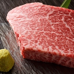 “究極の赤身”シャトーブリアン5500円(税込)はステーキまたは薄切りにてご提供致します※数量限定