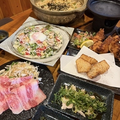 牡蠣と肉あなうれしのコース写真