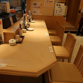 カウンター席で職人の握った新鮮なお寿司が楽しめます◎