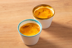 馬路村のゆずハチミツを使った　自家製プリン