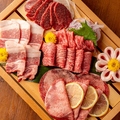 料理メニュー写真&nbsp;溶岩焼き　国産牛盛り合わせ　3種盛り／5種盛り