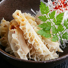 黒毛和牛のミノ湯引きポン酢 / 黒毛和牛のホルモン（コテツ）湯引きポン酢/黒毛和牛のハチノス湯引きポン酢