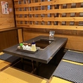 掘りごたつ席でゆっくりとお食事をお楽しみください。