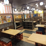 最大60名様でイベントなどを楽しめる貸し切り可能なお店