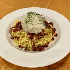 冷製梅しらすペペロンチーノパスタ