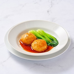 豚大福餅の蒸し揚げ旨醤油あん