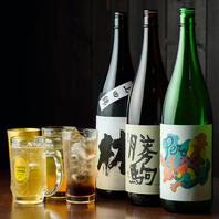 豊富なお酒の種類★飲み放題もあります