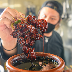 こだわりのタレ！お店で醤油をブレンドしています♪