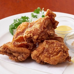 鶏の唐揚げ ごま塩とマスタード