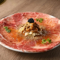 特選 愛知県産 段戸牛 サーロイン レアロゼ うにキャビアのせ (L)