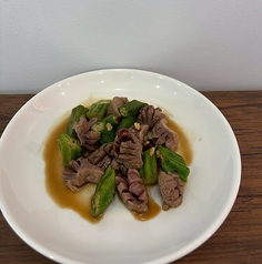 砂肝と季節の野菜炒め