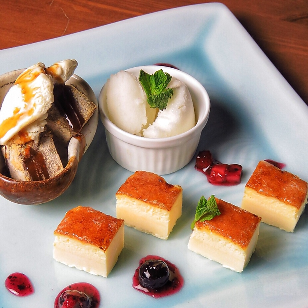 食後の〆はアイスやわらびもち等の絶品スイーツがオススメ◎女子会やデートにも、ぜひご利用下さい。