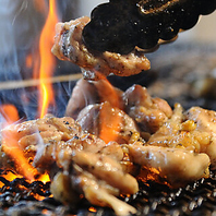 当店自慢のボリューミーな焼き鳥の他、季節メニューも◎