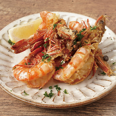 海老の唐揚げ　柚子ぽん酢