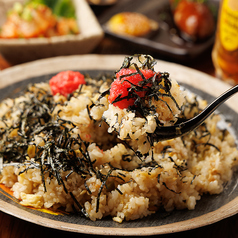 高菜炒飯明太子のせ