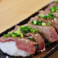 平取和牛の炙り寿司