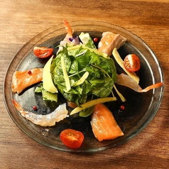 海老とサーモンのカルパッチョ