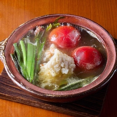 鱧とトマトの韮薫る白チゲ
