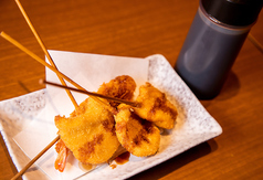 ●串カツ盛合わせ (4本) 【Deep fried pork,vegetables and shrimp skewers・4 sticks】