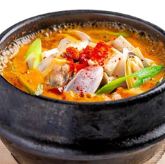 サムギョプサルに合う濃厚テンジャンチゲ