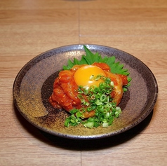 ちょうど良い辛さ えんがわユッケ