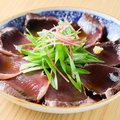 料理メニュー写真&nbsp;初鰹のタタキ九条葱のせ