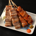 料理メニュー写真&nbsp;豚バラ串（塩・タレ）