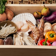 旬の味覚をお楽しみいただけます