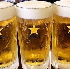 うまい！キンキンに冷えた生ビールをグイっと★